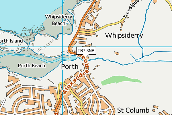TR7 3NB map - OS VectorMap District (Ordnance Survey) TR7 3NB map - OS VectorMap District (Ordnance Survey)