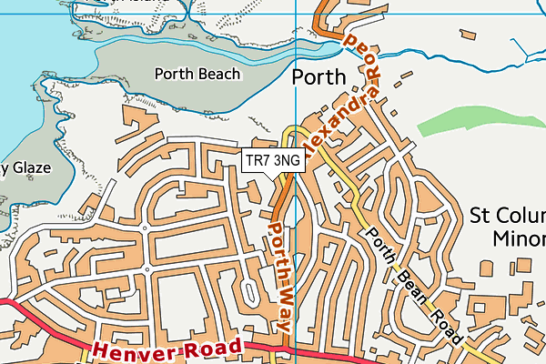 TR7 3NG map - OS VectorMap District (Ordnance Survey) TR7 3NG map - OS VectorMap District (Ordnance Survey)