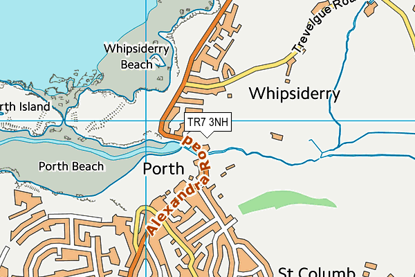 TR7 3NH map - OS VectorMap District (Ordnance Survey) TR7 3NH map - OS VectorMap District (Ordnance Survey)