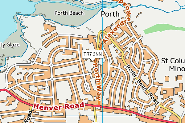 TR7 3NN map - OS VectorMap District (Ordnance Survey) TR7 3NN map - OS VectorMap District (Ordnance Survey)