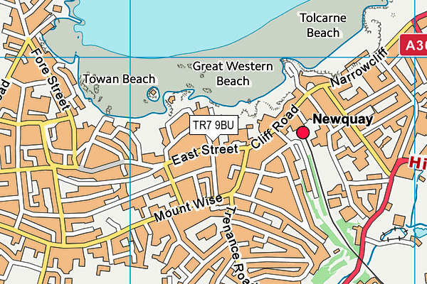 TR7 9BU map - OS VectorMap District (Ordnance Survey) TR7 9BU map - OS VectorMap District (Ordnance Survey)