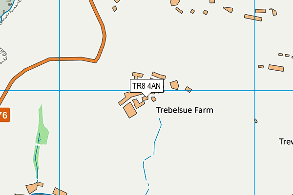 TR8 4AN map - OS VectorMap District (Ordnance Survey) TR8 4AN map - OS VectorMap District (Ordnance Survey)
