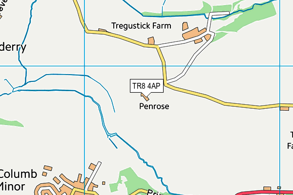 TR8 4AP map - OS VectorMap District (Ordnance Survey) TR8 4AP map - OS VectorMap District (Ordnance Survey)