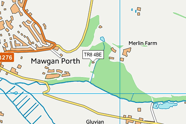 TR8 4BE map - OS VectorMap District (Ordnance Survey) TR8 4BE map - OS VectorMap District (Ordnance Survey)