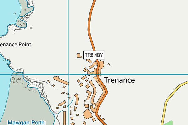 TR8 4BY map - OS VectorMap District (Ordnance Survey) TR8 4BY map - OS VectorMap District (Ordnance Survey)
