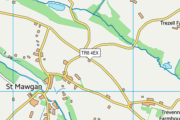 TR8 4EX map - OS VectorMap District (Ordnance Survey) TR8 4EX map - OS VectorMap District (Ordnance Survey)