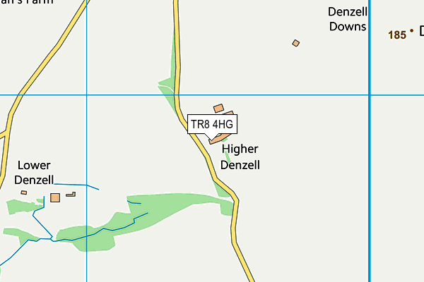 TR8 4HG map - OS VectorMap District (Ordnance Survey) TR8 4HG map - OS VectorMap District (Ordnance Survey)