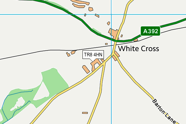 TR8 4HN map - OS VectorMap District (Ordnance Survey)