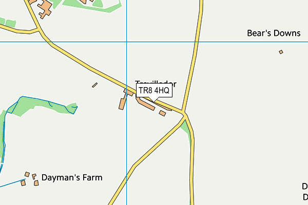 TR8 4HQ map - OS VectorMap District (Ordnance Survey)