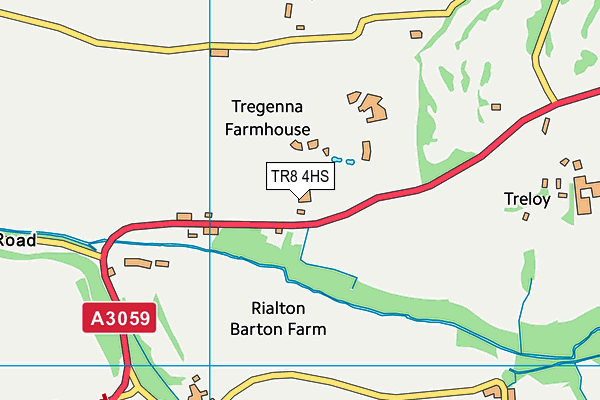 TR8 4HS map - OS VectorMap District (Ordnance Survey) TR8 4HS map - OS VectorMap District (Ordnance Survey)