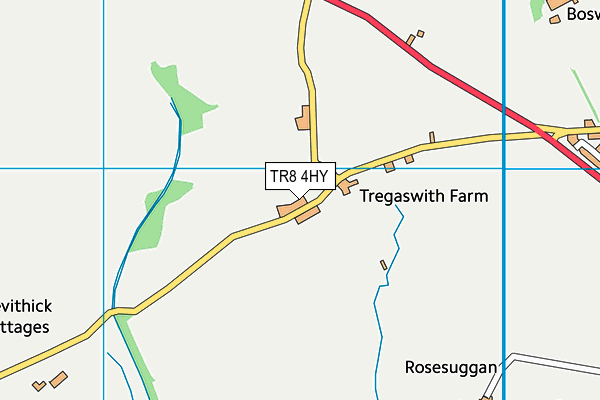 TR8 4HY map - OS VectorMap District (Ordnance Survey) TR8 4HY map - OS VectorMap District (Ordnance Survey)