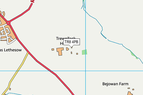 TR8 4PB map - OS VectorMap District (Ordnance Survey) TR8 4PB map - OS VectorMap District (Ordnance Survey)