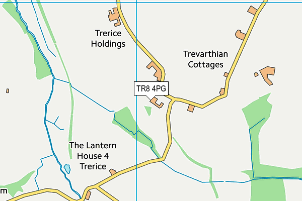 TR8 4PG map - OS VectorMap District (Ordnance Survey) TR8 4PG map - OS VectorMap District (Ordnance Survey)