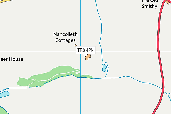 TR8 4PN map - OS VectorMap District (Ordnance Survey) TR8 4PN map - OS VectorMap District (Ordnance Survey)