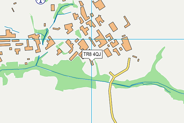 TR8 4QJ map - OS VectorMap District (Ordnance Survey) TR8 4QJ map - OS VectorMap District (Ordnance Survey)
