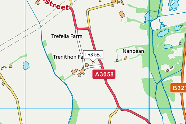 TR8 5BJ map - OS VectorMap District (Ordnance Survey) TR8 5BJ map - OS VectorMap District (Ordnance Survey)