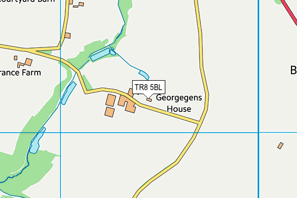 TR8 5BL map - OS VectorMap District (Ordnance Survey) TR8 5BL map - OS VectorMap District (Ordnance Survey)