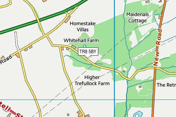 TR8 5BY map - OS VectorMap District (Ordnance Survey) TR8 5BY map - OS VectorMap District (Ordnance Survey)