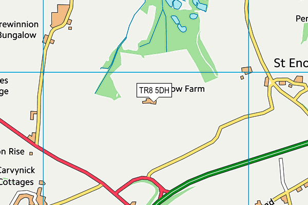TR8 5DH map - OS VectorMap District (Ordnance Survey) TR8 5DH map - OS VectorMap District (Ordnance Survey)
