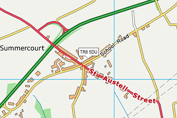 TR8 5DU map - OS VectorMap District (Ordnance Survey) TR8 5DU map - OS VectorMap District (Ordnance Survey)