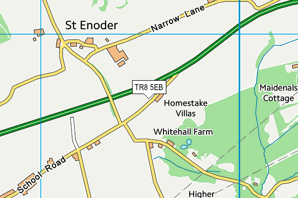 TR8 5EB map - OS VectorMap District (Ordnance Survey) TR8 5EB map - OS VectorMap District (Ordnance Survey)