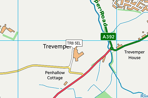 TR8 5EL map - OS VectorMap District (Ordnance Survey) TR8 5EL map - OS VectorMap District (Ordnance Survey)