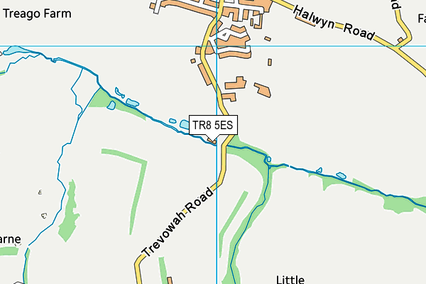 TR8 5ES map - OS VectorMap District (Ordnance Survey) TR8 5ES map - OS VectorMap District (Ordnance Survey)