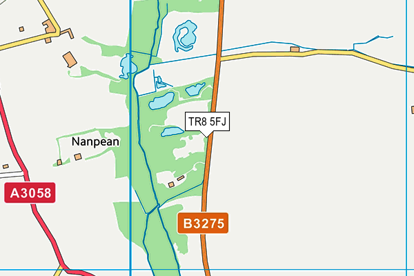 TR8 5FJ map - OS VectorMap District (Ordnance Survey) TR8 5FJ map - OS VectorMap District (Ordnance Survey)