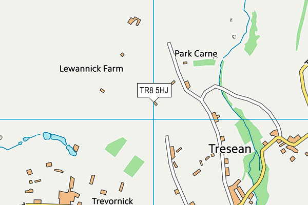 TR8 5HJ map - OS VectorMap District (Ordnance Survey) TR8 5HJ map - OS VectorMap District (Ordnance Survey)