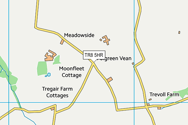 TR8 5HR map - OS VectorMap District (Ordnance Survey) TR8 5HR map - OS VectorMap District (Ordnance Survey)