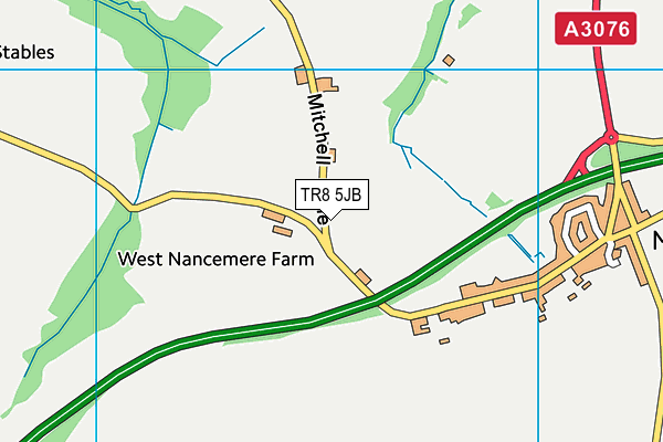 TR8 5JB map - OS VectorMap District (Ordnance Survey) TR8 5JB map - OS VectorMap District (Ordnance Survey)