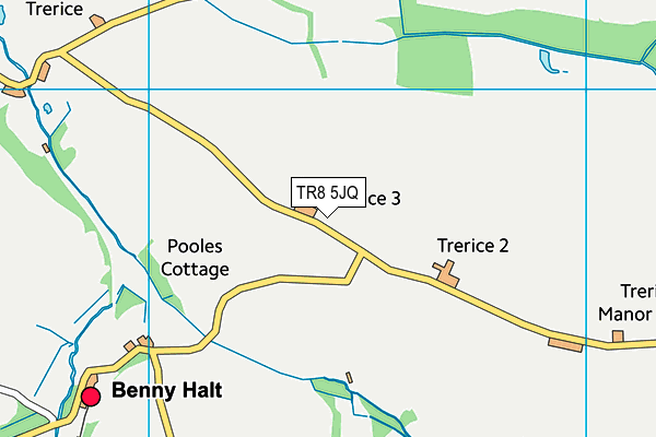 TR8 5JQ map - OS VectorMap District (Ordnance Survey) TR8 5JQ map - OS VectorMap District (Ordnance Survey)