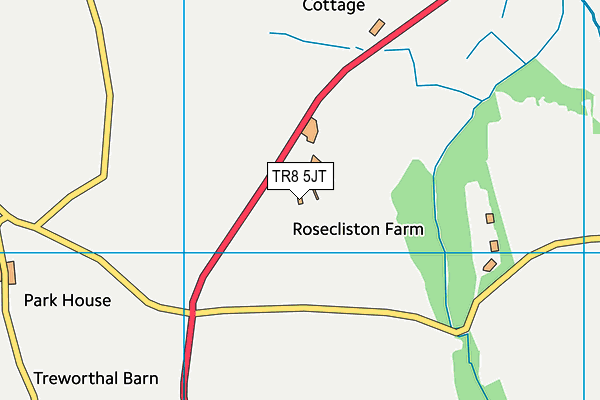 TR8 5JT map - OS VectorMap District (Ordnance Survey) TR8 5JT map - OS VectorMap District (Ordnance Survey)