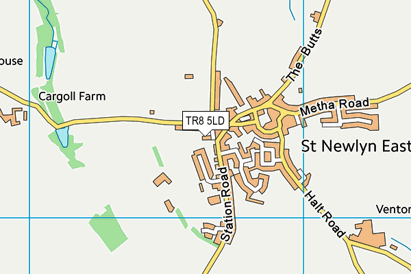 TR8 5LD map - OS VectorMap District (Ordnance Survey) TR8 5LD map - OS VectorMap District (Ordnance Survey)