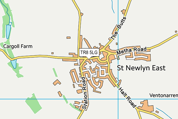 TR8 5LG map - OS VectorMap District (Ordnance Survey) TR8 5LG map - OS VectorMap District (Ordnance Survey)