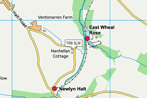 TR8 5LW map - OS VectorMap District (Ordnance Survey) TR8 5LW map - OS VectorMap District (Ordnance Survey)