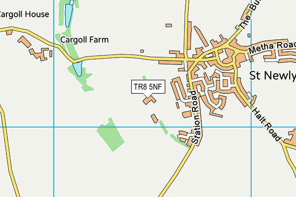 TR8 5NF map - OS VectorMap District (Ordnance Survey) TR8 5NF map - OS VectorMap District (Ordnance Survey)
