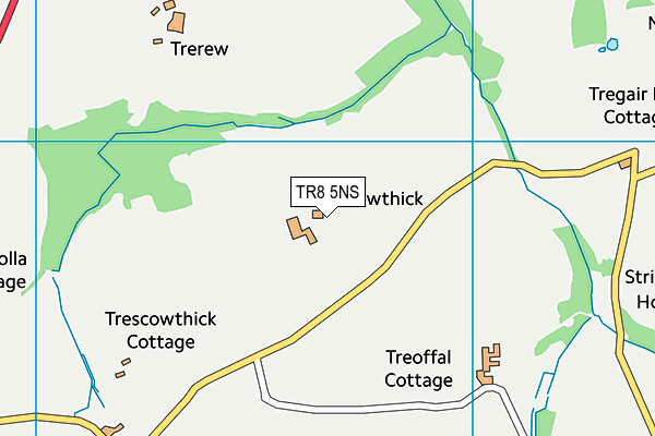TR8 5NS map - OS VectorMap District (Ordnance Survey)