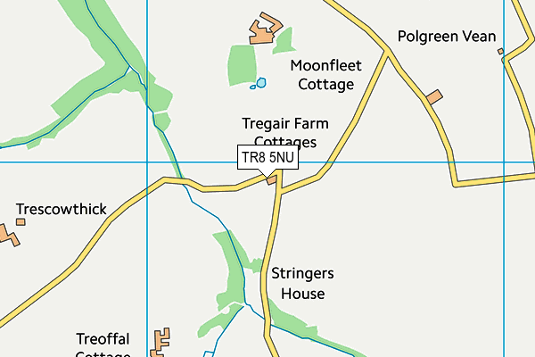 TR8 5NU map - OS VectorMap District (Ordnance Survey) TR8 5NU map - OS VectorMap District (Ordnance Survey)