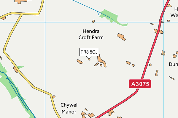 TR8 5QJ map - OS VectorMap District (Ordnance Survey) TR8 5QJ map - OS VectorMap District (Ordnance Survey)