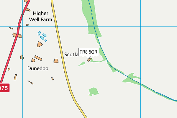 TR8 5QR map - OS VectorMap District (Ordnance Survey) TR8 5QR map - OS VectorMap District (Ordnance Survey)