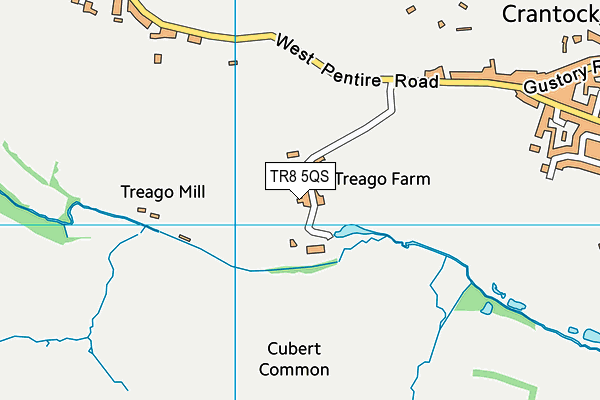 TR8 5QS map - OS VectorMap District (Ordnance Survey) TR8 5QS map - OS VectorMap District (Ordnance Survey)
