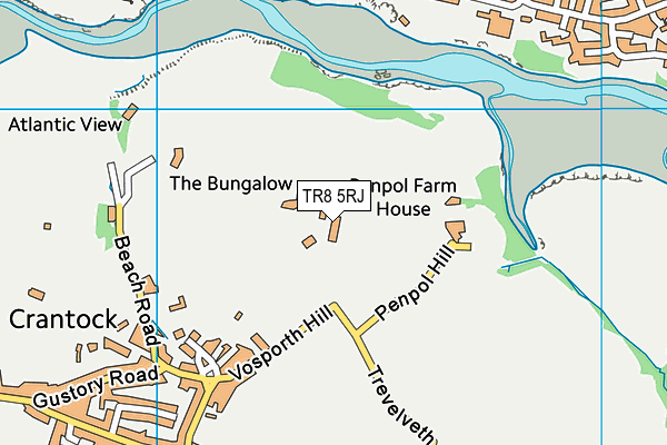TR8 5RJ map - OS VectorMap District (Ordnance Survey) TR8 5RJ map - OS VectorMap District (Ordnance Survey)