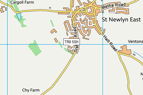 TR8 5SH map - OS VectorMap District (Ordnance Survey) TR8 5SH map - OS VectorMap District (Ordnance Survey)