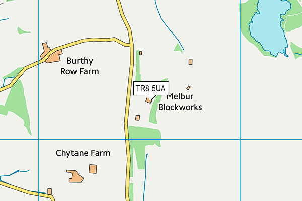 TR8 5UA map - OS VectorMap District (Ordnance Survey) TR8 5UA map - OS VectorMap District (Ordnance Survey)