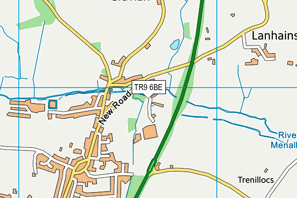 TR9 6BE map - OS VectorMap District (Ordnance Survey) TR9 6BE map - OS VectorMap District (Ordnance Survey)