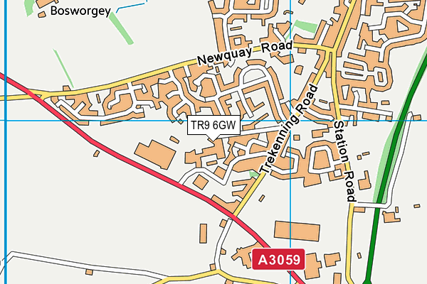 TR9 6GW map - OS VectorMap District (Ordnance Survey) TR9 6GW map - OS VectorMap District (Ordnance Survey)