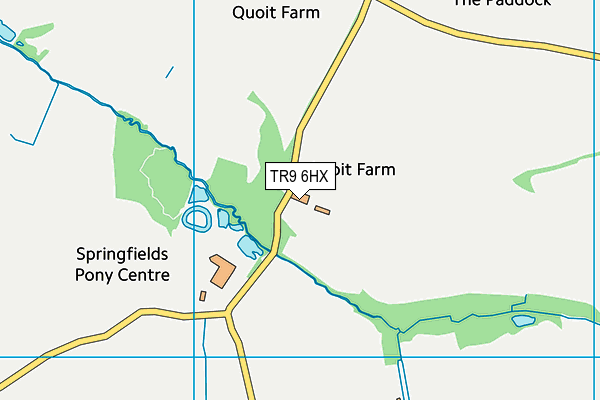 TR9 6HX map - OS VectorMap District (Ordnance Survey) TR9 6HX map - OS VectorMap District (Ordnance Survey)