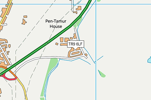 TR9 6LF map - OS VectorMap District (Ordnance Survey) TR9 6LF map - OS VectorMap District (Ordnance Survey)