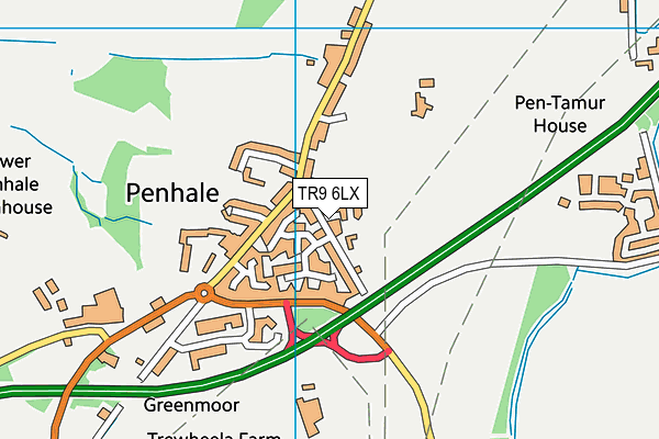 TR9 6LX map - OS VectorMap District (Ordnance Survey) TR9 6LX map - OS VectorMap District (Ordnance Survey)